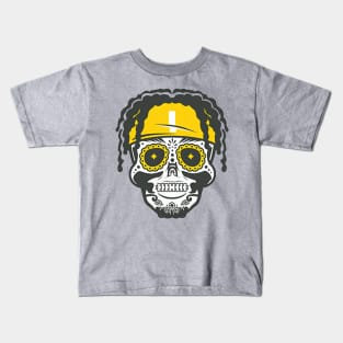 Justin Fields Pittsburgh Sugar Skull Kids T-Shirt